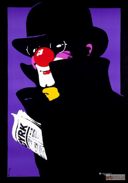 ŚWIERZY Waldemar | CYRK. KLAUN Z GAZETĄ, 1975 R.