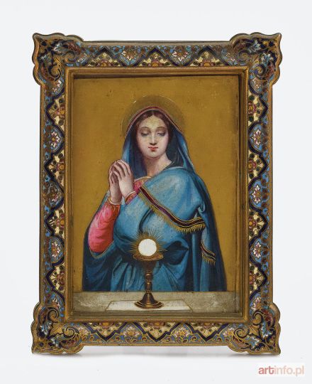 Miniatura - Matka Boska w ozdobnej ramce