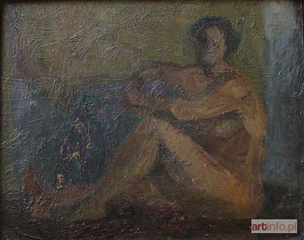 ARTYSTA nieokreślony, XX w. | Akt siedzący