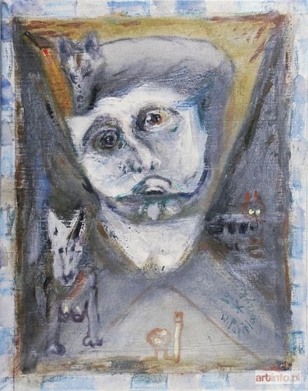POPIELARCZYK Władysław | Głowa z psem, 1984