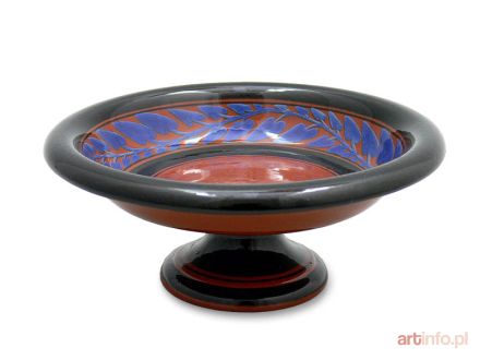 Patera na nóżce, Królewska Manufaktura Majoliki w Kadynach, l. 1930–1933