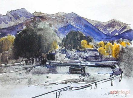 WYCZÓŁKOWSKI Leon | PEJZAŻ GÓRSKI, 1917 r.