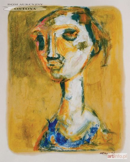 AXER Otto | STUDIUM KOBIETY NA ŻÓŁTYM TLE, 1976