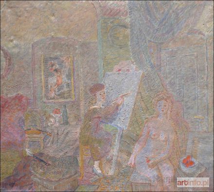 TARANCZEWSKI Wacław | Mała malarka (Atelier), przed 1946