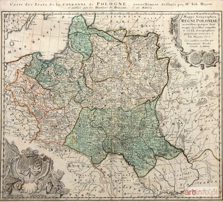 MAYER Tobias Johann | Mappa geographica Regni Poloniae ex novissimis quotquot funt mappis...