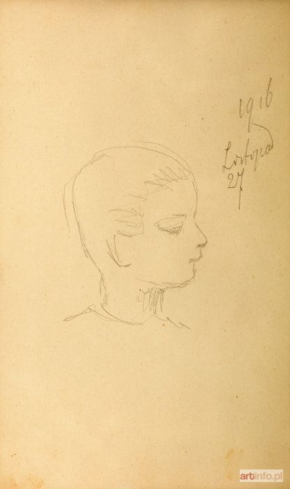 MALCZEWSKI Jacek | Głowa dziecka, 1916 r.