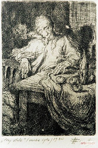 HAYDER Fryderyk Antoni | Przy stole, 1930