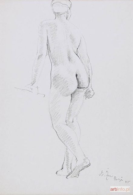 ŻURAWSKI Stanisław | Akt stojącej kobiety, 1925