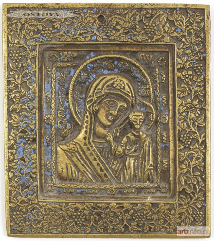 IKONA, MATKA BOŻA KAZAŃSKA, Rosja, XIX w.
