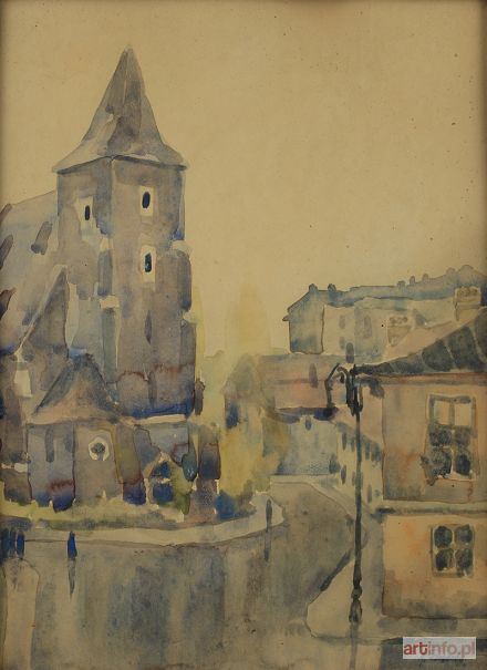 ŻARNECKI Stanisław | Widok na kościół Św. Krzyża w Krakowie