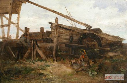 RYBKOWSKI Tadeusz | STUDIUM Z BORYSŁAWIA, 1887 r.