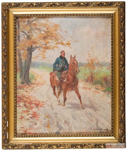 WASILEWSKI (Ignacy ZYGMUNTOWICZ) Czesław | Ułan na koniu, 1927 r.