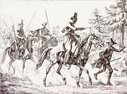 KLEIN Adam Johann | Pytanie o drogę  scena z wojen napoleońskich, 1819