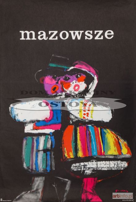 ŚWIERZY Waldemar | Plakat Zespołu Pieśni i Tańca MAZOWSZE, 1961