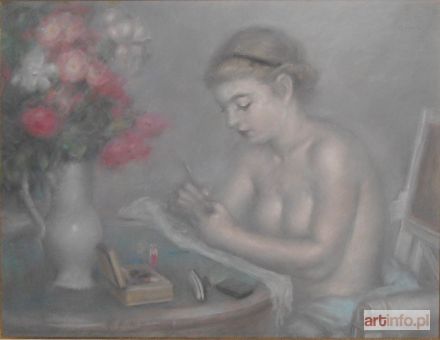 BANDO Toshio | Jeune femme a sa toilette