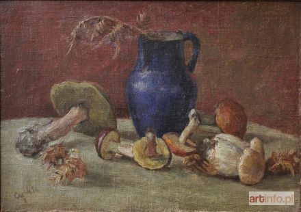 AUTOR nieznany (1 połowa XX w.) | Martwa natura z grzybami (1941)