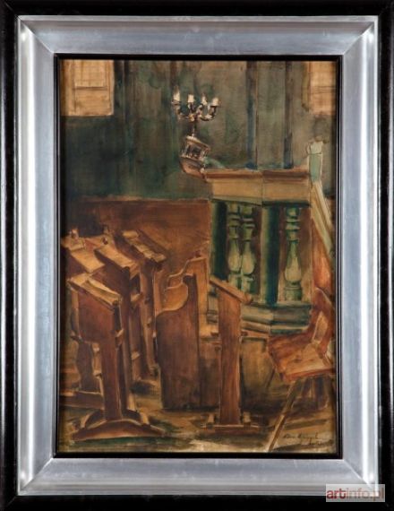 SPIEGIEL (Szpigiel, Szpiegiel) Natan | WNĘTRZE SYNAGOGI, 1932 R.