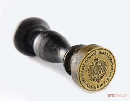 Tłok pieczętny do laku, Archiwum d. Królestwa Polskiego, z okresu I wojny