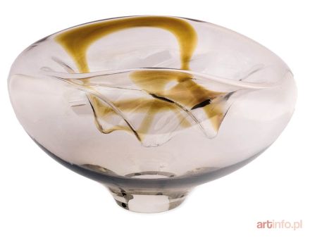 Naczynie, proj. Barbara Miszczyk-Urbańska, Huta Szkła „Hortensja”
