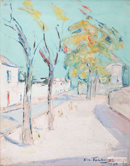 TERLIKOWSKI Włodzimierz | PEJZAŻ Z DRZEWAMI, 1930