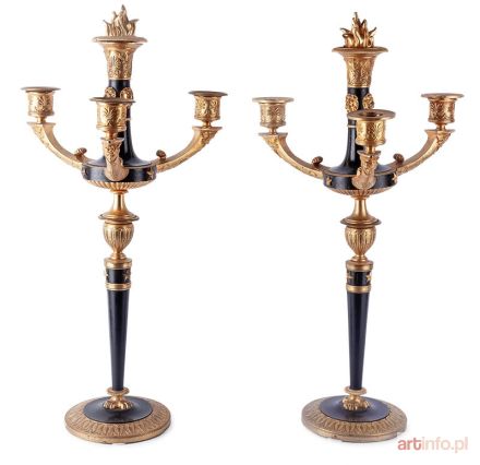 Para kandelabrów, Francja, XIX w.