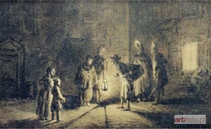 NORBLIN de la GOURDAINE Jan Piotr | Scena uliczna, 1816