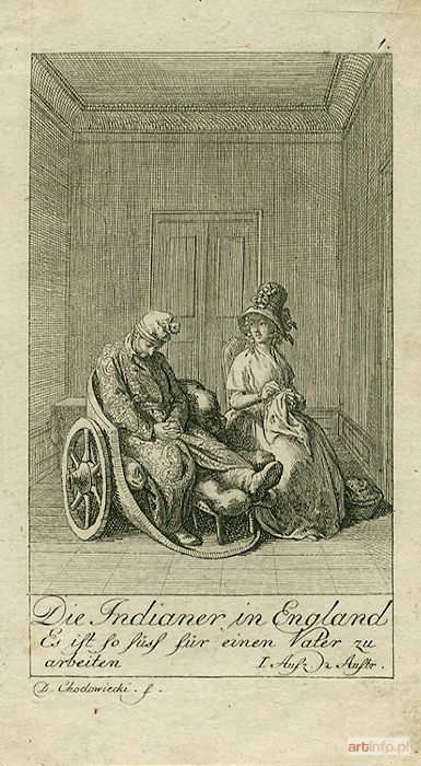 CHODOWIECKI Daniel Mikołaj | A. von Kotzebue, Die Indianer in England. Szenen aus bestimmten Werken der Literatur, 1790