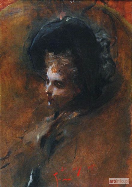 ŻMURKO Franciszek | Dziewczyna w kapeluszu, 1894