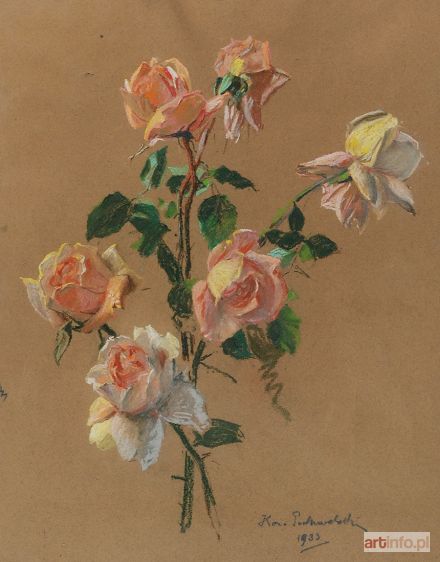 POCHWALSKI Kazimierz Teofil | Róże, 1933