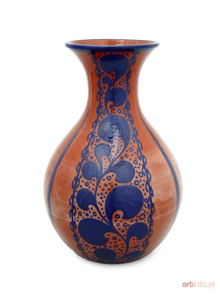 Wazon z gałęzianką, Królewska Manufaktura Majoliki w Kadynach, l. 1927–1930