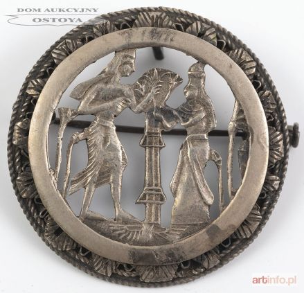 BROSZKA W STYLU STAROEGISPSKIM, Włochy, ok. 1925