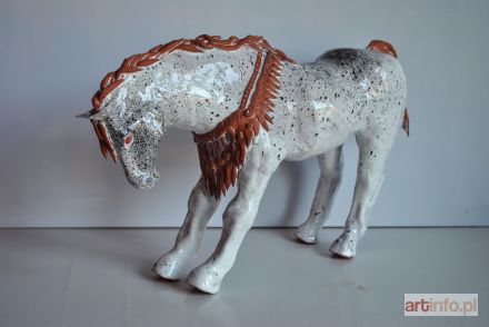 ŚLIWA Aneta | Koń biały z wieńcem, 2018