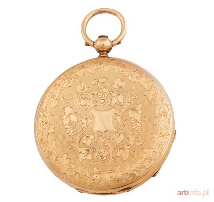 Zegarek kieszonkowy, dwukopertowy, kon. XIX w.