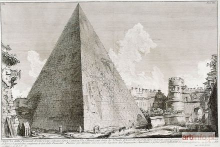 PIRANESI Giovanni Battista (Giambattista) | Piramida Gajusza Cestiusza w Rzymie;