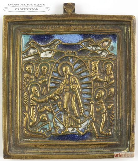 IKONA PODRÓŻNA, ZSTĄPIENIE DO OTCHŁANI, Rosja, XIX w.