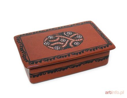 Kaseta na papierosy, Królewska Manufaktura Majoliki w Kadynach, l. 1918–1936