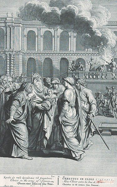 PICART Bernard | Dzieciątko Jezus na rękach starca Symeona, 1728
