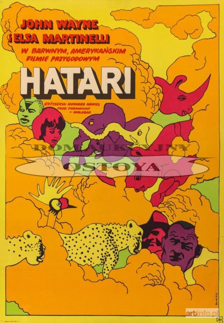 ŚWIERZY Waldemar | Plakat do filmu HATARI, 1968