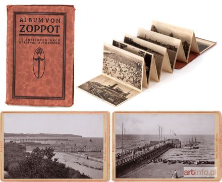 Kolekcja pocztówek z widokami z przedwojennego Sopotu