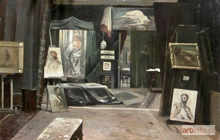 ŻMURKO Franciszek | WNĘTRZE PRACOWNI, po 1899 r.