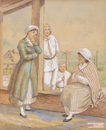 GERSON Wojciech | Rodzina wieśniacza, 1854
