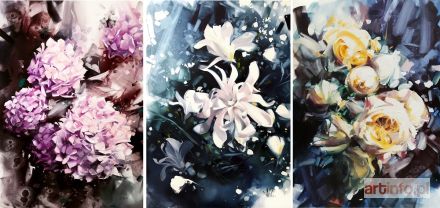 JAŹWIŃSKA Karina | Wiosenny ogród (tryptyk), 2019