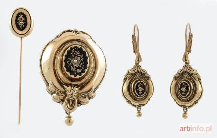 Komplet biżuterii biedermeier