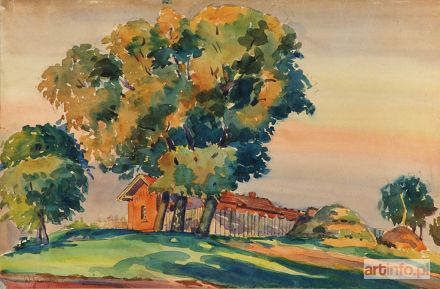 SKOCZYLAS Władysław | PEJZAŻ Z ZABUDOWANIAMI, 1929