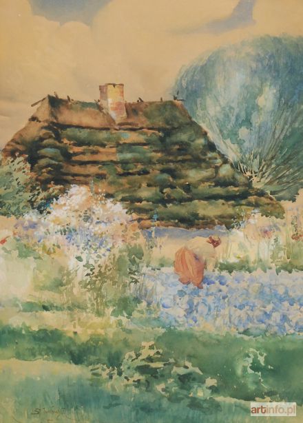 JANKOWSKI Stanisław | Ogród przed chatą, 1905
