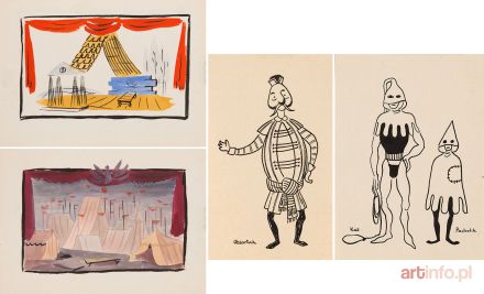 STRZELECKI Zenobiusz | Zestaw projektów do spektaklu Damy i huzary, 1971 r.