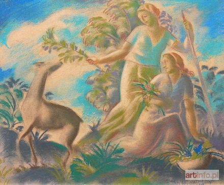 BOROWSKI Wacław | Kobiety z łanią, 1919 r.