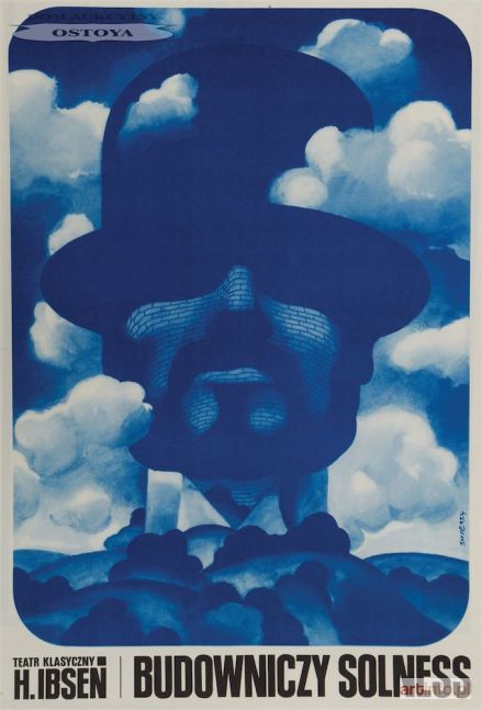 ŚWIERZY Waldemar | Plakat, H. Ibsen, BUDOWNICZY SOLNESS, 1971