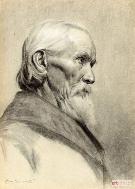 BILIŃSKA-BOHDANOWICZ Anna | PORTRET MĘSKI z PROFILU, 1885