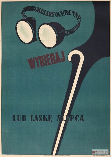 ARTYSTA nieokreślony | WYBIERAJ. OKULARY OCHRONNE LUB LASKĘ ŚLEPCA, 1950-te